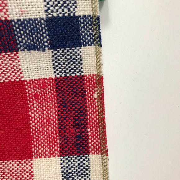 Mid-Century Tampella Finland Linen Plaid Checkered Swatches Set of 4 - Picture 6 of 7